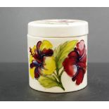 Moorcroft 'Hibiscus' lidded jar