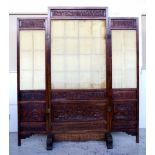 Enormous antique Chinese carved room divider
