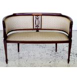 Antique Sheraton Revival settee