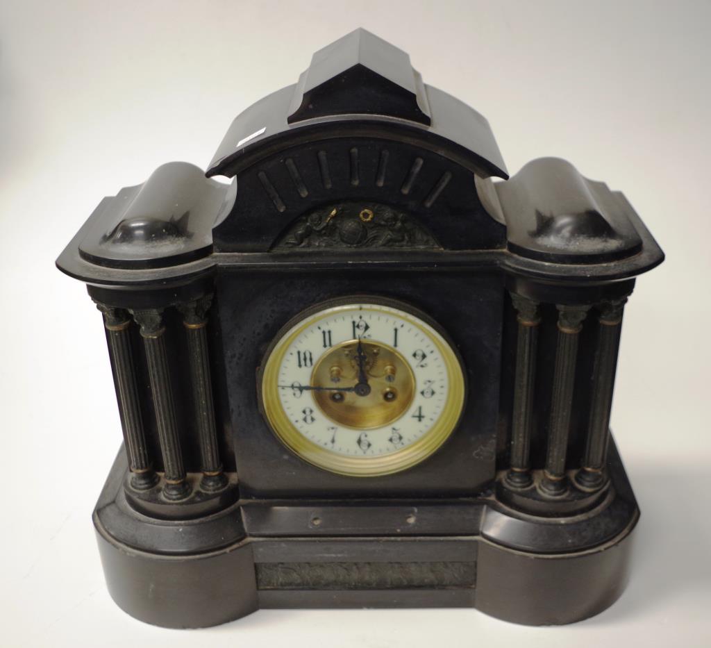 Antique French mantel clock - Image 2 of 4