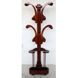 Victorian mahogany tree hallstand