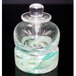 Handmade art glass perfume bottle