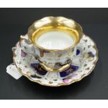 Antique German teacup and saucer