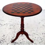 Vintage pedestal wine table