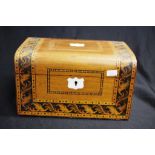 Victorian Tunbridge Ware wooden sewing box