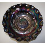 Australian amethyst carnival glass master bowl