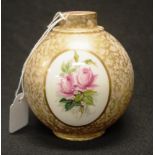 George V Royal Worcester hand painted vase