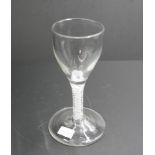 Georgian twist stem cordial glass