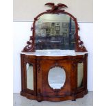 Victorian walnut credenza