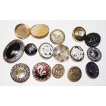 Sixteen various antique buttons