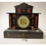 Antique French eight day mantle clock