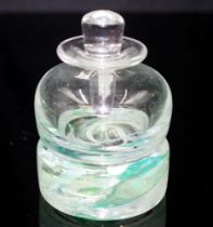 Handmade art glass perfume bottle