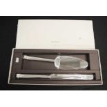 Boxed Wedgwood Vera Wang Cake slip/knife