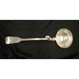 Victorian sterling silver soup ladle