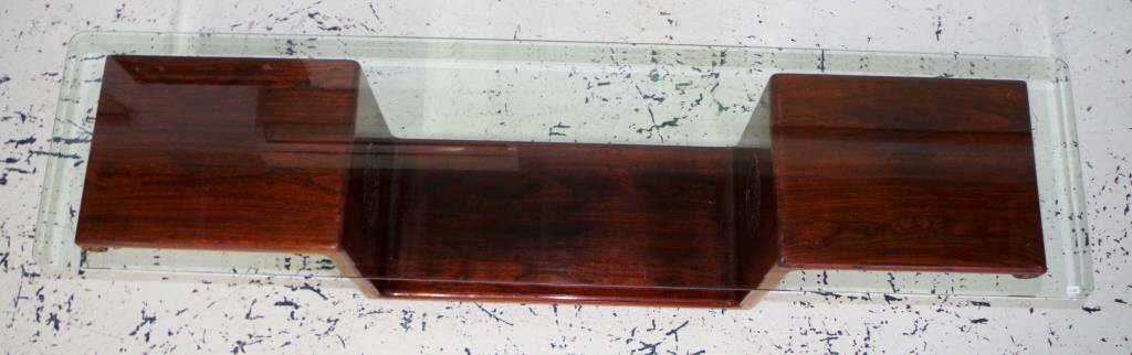Contemporary oriental glass top hall table - Image 3 of 3