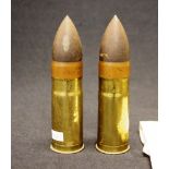 Two Winchester Hotchkiss brass shell casings