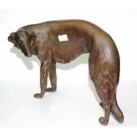 Art Deco Austrian bronze borzoi dog