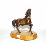 Bronzed figure of a horse