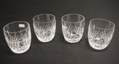 Set four Waterford Crystal whisky glasses