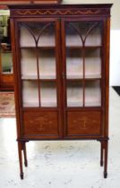 Antique Sheraton Revival display cabinet