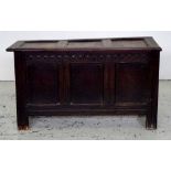 18th century English oak coffer