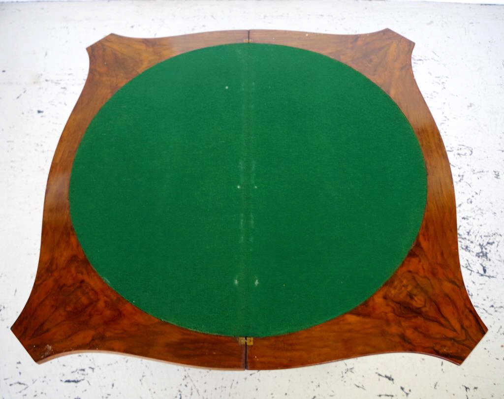 Victorian Inlaid walnut card table - Image 3 of 3