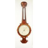 Victorian mahogany wall barometer.