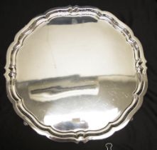 Good silver plate serving salver