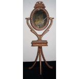 Anglo-Indian inlaid mirror stand
