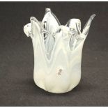 white glass vase / bowl