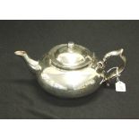 Perfect silver plate teapot with infuser