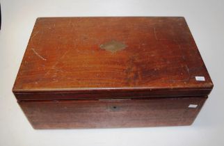 Victorian mahogany fitted writing slope