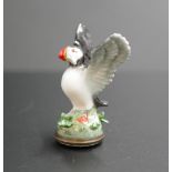 Staffordshire Enamels Orkney puffin bonbonniere