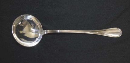 Christofle France silver plate "Albi" soup ladle