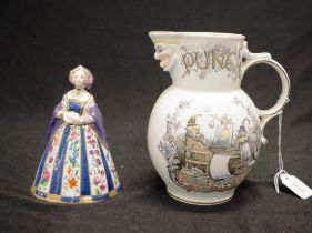 Coalport reproduction 'Punch' ceramic jug