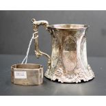 Victorian sterling silver baptism cup