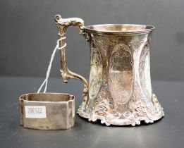 Victorian sterling silver baptism cup