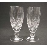 Pair Waterford Crystal champagne flutes