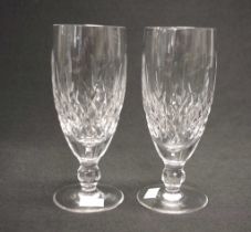 Pair Waterford Crystal champagne flutes