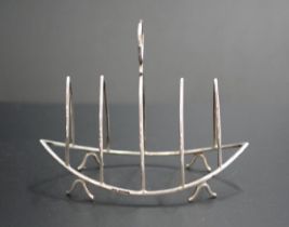 Victorian sterling silver toast rack