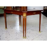 Empire style cherry wood occasional table