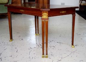 Empire style cherry wood occasional table