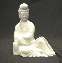 Chinese blanc de chine Guanyin ceramic figure