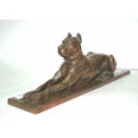 Art Deco Austrian bronze figure of a great Dane