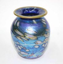 Colin Heaney iridescent art glass vase