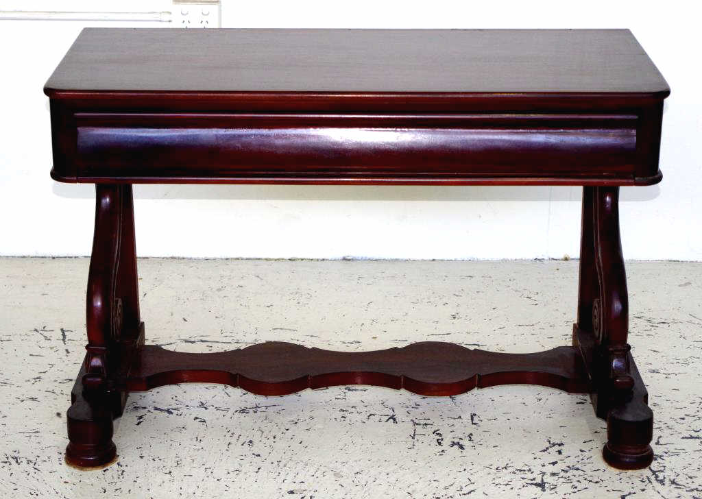 Mahogany console hall table