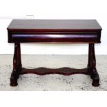 Mahogany console hall table