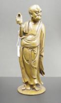 Good Oriental standing bronze figure