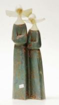 Lladro two nuns figurine