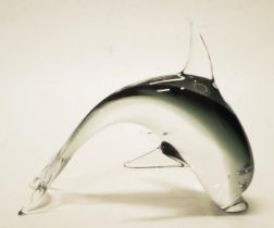 Good Murano Italy Art Glass dolphin figure